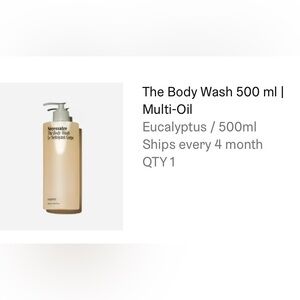 BNIB Necesaire Eucalyptus Body Wash